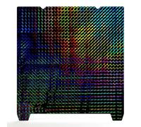 Spacnana Plate-forme D' Double Face en PET, Motifs Colorés à Haute Adhérence pour Imprimante 3D avec Surfaces Givrées PEI