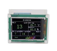 Spacnana PM1.0 PM10.0 PM2,5 Capteur de qualité D'air Testeur Intérieur, TFT Afficher la Détection d'humidité avec des Mesures Précises