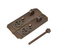 Spacnana Poignée en Laiton Antique Chinois, Poignée de Traction d'armoire Rétro Exquise, Quincaillerie en Cuivre Durable pour Armoires et Armoires (Bronze)