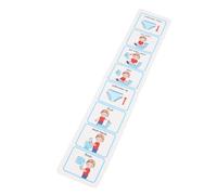Spacnana POTTY TRAPALER VISIVE CALAGE, étape par étape PVC Durable, Auto-adhésif pour les TSA et le TDAH
