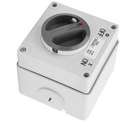 Spacnana Prise de Commutateur Extérieure IP66, Trou de Verrouillage de sécurité 250V avec Coque PC Ignifuge, Cuivre à Haute conductivité pour un Contrôle de Puissance sécurisé (2P32A)