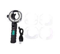 Spacnana Projecteur LED 500 LM, 5 Températures de Couleur | Batterie Rechargeable, luminosité de 250 à 500 Lm, Convient aux Buses de 0,95 à 1,65 Pouces, 5 Couvercles de Protection,