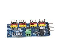 Spacnana PWM Servo Driver, Module de Carte D'entraînement de Moteur à 16 Canaux avec Interface IIC pour Robot, Résolution de 12 Bits, Conforme 5V, Prend en Charge 16 Sorties PWM