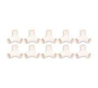 Spacnana Raccords de Coude PVC 10pcs, Connecteurs de Tuyaux à 3 Voies de 25 Mm Diamètre Intérieur, pour Fixation Sécurisée, pour Meubles, Serre, Connexions de Tente (WHITE)