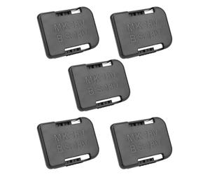 Spacnana Rack de Batterie sécurisé pour Le Rack de Stockage de Batterie, Clamp/Holder d'amarrage, Installation d'angle, ABS + PC, 9,5 X 7 X 2,5 Cm, Conteneurs de Stockage de (Black)
