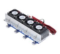 Spacnana Refroidisseur Thermoélectrique 288 W Peltier DC 12 V Système de Refroidissement de Climatiseur à Semi-conducteur avec Alliage D'aluminium ABS pour les Amateurs de Bricolage