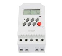 Spacnana Relais temporisé Programmable, Mini Interrupteur de Minuterie Numérique LCD, Sortie de Contrôle 12 V CC pour Lampadaires et Appareils électriques (DC12V)