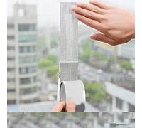 Spacnana Réparation du Ruban de la Fenêtre en Polyuréthane, Patch à Mailles Fins Auto-adhésive pour Répulsif des Moustiques, Largement Applicable (GRAY)