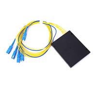 Spacnana Répartiteur de Fibre PLC, Module Optique Monomode 1x4 SC UPC à Faible Perte d'insertion pour le Câblage Domestique et le Réseau Local Optique