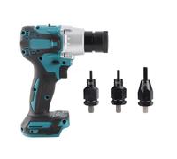 Spacnana Riveter électrique avec Plusieurs Têtes de Riveter, Machine à écrou de Rivet électrique sans Balais avec Bouton de Réglage de L'engrenage et Lumière LED (Ensemble C)