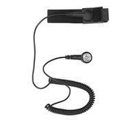 Spacnana Sangle de Poignet à l'épreuve Statique, Boucle élastique Réglable, Fil de Terre, Cordon en Spirale Long, Protection Statique du Corps Humain, sécurité électronique du Travail avec (BLACK)