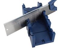 Spacnana Scie à Onglets à 45 Degrés, Scie à Main de Coupe Multi-angle avec Armoire de Rangement, pour Cadres Photo, Lignes de Plâtre, Plinthes