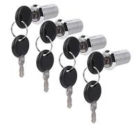 Spacnana Serrure de Classeur, Ensemble de Serrures à Came Sécurisées en Alliage de Zinc pour Boîte aux Lettres et Tiroir de Fichiers, Cylindre à clé 20 Mm pour le Bureau et la Maison (103-25 serrure