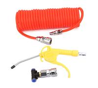 Spacnana Souleur à Poussière Pneumatique avec connectivité Rapide, Dédistation Efficace, Légère et Compacte, Buse Prolongée du Tuyau de Ressort Flexible Air ABS pour Le Nettoyage du Moteur, dans