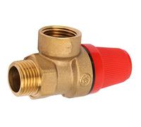 Spacnana Soupape de sécurité DN15, Soupape de Surpression en Laiton avec Conception à Ressort pour Connexion G1/2'', Idéale pour les Applications d'eau (3Bar DN15)