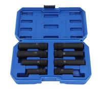 Spacnana Spacnana Jeu de Douilles pour écrous de Roue, Acier Cr Mo, Extracteur à Paroi Fine Durable pour Enlever les écrous et Boulons Torsadés, Idéal pour les Amateurs de Voitures et les