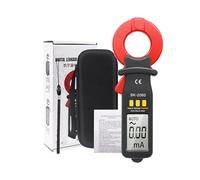 Spacnana Testeur de Courant de Fuite, Pince Multimètre Numérique, Outil de Mesure de Courant AC DC, Plage 60 A pour électriciens, Plage Automatique, Stockage de Données, Détection de Micro (SK-2060