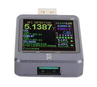 Spacnana Testeur USB de 1,77 Pouces, Multimètre de Puissance USB en Alliage d'aluminium avec Détection de Câble Avancée et Analyse de Puissance Complète pour les Techniciens et les Passionnés