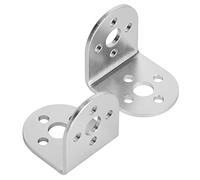 Spacnana Tetrix Robotics Aluminium L Bracket 2PCS, Angle de 90 Degrés, Orientation des Trous, 27x32x32mm, pour Les Projets de Robot Scolaire