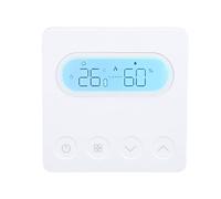 Spacnana Thermostat WiFi Intelligent pour Chaudière Murale, Contrôle par Application et Contrôleur de Température Numérique Programmable Hebdomadaire avec Affichage de l'humidité, (White)