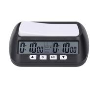 Spacnana Timer D'échecs Numérique Portable Clear Affichage Clock Corloge avec Retard Bonus Byoyomi Move Count Counts Fonctions pour Le Gameplay (Black)