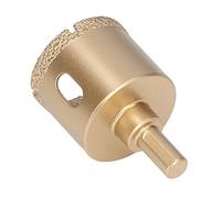Spacnana Trépan Carottier au Diamant, Lame Brasée épaissie de 50 Mm, | Coupeur creux de précision, diamètre de 50 mm, tige triangulaire Anti-marche, élimination des copeaux en douceur, pour