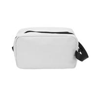 Spacnana Trousse de Toilette, Trousse de Maquillage de Voyage Portable, Organisateur de Voyage étanche avec 1 Compartiment Principal 3 Poches en Filet, pour d'affaires, Rasage, (White)