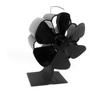 Spacnana Ventilateur de Cheminée alimenté par la Chaleur, 6 Pales en Alliage d'aluminium, Circulation Efficace de l'air Chaud pour Accessoires de Poêle à Bois, Fonctionnement Silencieux pour un