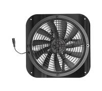 Spacnana Ventilateur Solaire D'extraction 9,8 Pouces, Haute Pression, Ventilation Ronde avec Boîtier Métallique pour Poulaillers Serres Abris