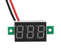 Spacnana Voltmètre Numérique 5 Pièces Voltmètre à Panneau LED Jaune 0,36 Pouces DC 2,4 à 30 V Affichage à Deux Fils Puce Importée pour l'alimentation de la Batterie électronique de Bricolage