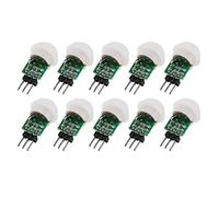 Spactz 10 PièCes AM312 Mini Module de Capteur Humain IR PyroéLectrique Infrarouge PIR Capteur de Mouvement Modules de DéTecteur DC 2.7V à 12V