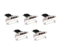 Spactz 5X Cartes Réseau Adaptateur Réseau/Ethernet/LAN Carte Réseau PCI-E Carte Réseau Realtek RJ45 Internet Ethernet Gigabit 4 Ports