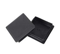 Spactz 80mm Embouts De Tube De Tuyau en Plastique CarrÉS X 80 Mm, Bouchon D'extrÉMitÉ, 2 PiÈCes