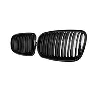 Spactz Lot de 2 grilles X5 X6 - Double calandre pour X5 E70 X6 E71 (ABS noir brillant)