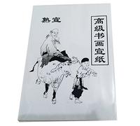 Spactz Lot de 30 feuilles de papier de riz blanc pour peinture chinoise 36 x 25 cm