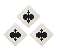 Spades K Poker Lot de 3 désodorisants à suspendre pour voiture, maison, bureau, style blanc