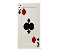 Spades K Poker Porte Rideau Bannière Murale Suspendu Bannières Fond Yeux Bandeaux Rideau Welcome Entrée Panneau pour Fêtes Célébrations Festives