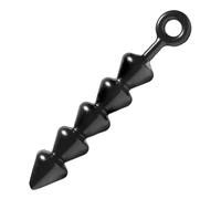 Spades - plug anal perlé - silicone noir