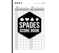 Spades Score Book - Track Bids, Bags & Nil Plays (Hardcover): Simple Score Keeper for Spades Card Game | 2 vs 2 | 100+ Game Pages | Includes Scoring Rules