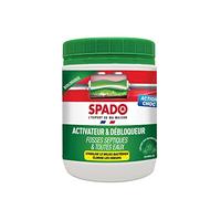 SPADO - Activateur & débloqueur fosses septiques & toutes eaux - Redémarre & active une fosse - Traitement choc biologique - Elimine les odeurs - 500 G - Fabriqué en France
