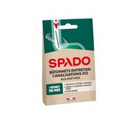 Spado Bâtonnets entretien canalisation X12 – Désodorisant naturel, compat. fosses septiques