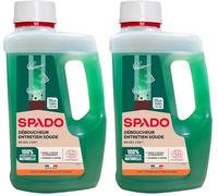 SPADO - Déboucheur et entretien 100% naturel - Action 3 en 1 - Prévient et élimine les bouchons, détruit les odeurs - Parfum menthe naturel - Ecocert - 1L - Fabriqué en France (Lot de 2)