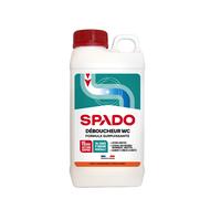 SPADO - Déboucheur WC microbilles - 2 en 1 - Dissout les matières organiques & fibres végétales - 1Kg - Fabrication française