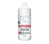 SPADO – Décap'choc rénovateur WC – Nettoyant décapant fond de cuvette encrassé, désinfecte 1 L