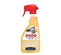 SPADO - Dégraissant désinfectant - Détruit les mauvaises odeurs- Pour réfrigérateur, micro ondes et plan de travail - Formule naturelle à 98,7% - Contact alimentaire - 500ML - Fabriqué en France