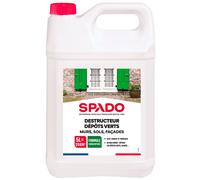 Spado Destructeur concentré de dépôts verts 5 L - Traitement préventif et curatif pour murs, sols, façades et toitures