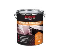 SPADO - Goudron Bitumineux - Protection de surfaces spéciales - 100% d'étanchéité - 4L - Fabrication française
