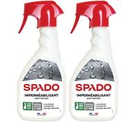 SPADO - Imperméabilisant Anti-Taches - Protection Divers Matériaux, Effet Ultra-Déperlant - Formule Sans Odeur, Sans Solvant - Fabrication Française - Flacon Spray 500 ml (Lot de 2)
