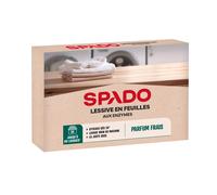 Spado Lessive en feuilles aux enzymes - 30 feuilles jusqu?à 60 lavages - Efficace dès 20 °C - Parfum frais