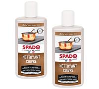 Spado Lot de 2 Flacons 250 ml Nettoyant Cuivre, Laiton, Zinc, Bronze, Etain